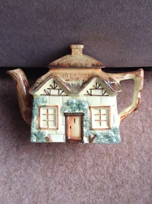 Buy Vintage Keele Pottery Cottage Ware Hand Painted Teapot & Lid • 18.99£