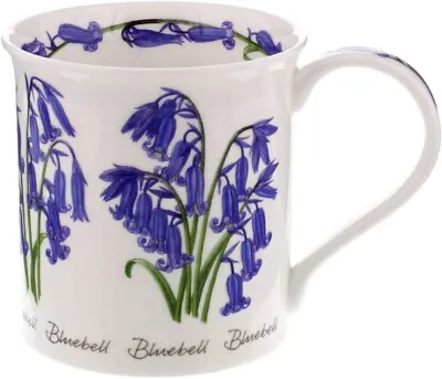 Buy Dunoon Bone China Spring & Summer Flowers  Bute  Shaped Mug (Bluebell) • 29.99£