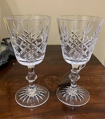 Buy 2 X Edinburgh Crystal, Lomond, Water Goblets / Large Wine Glasses • 36£