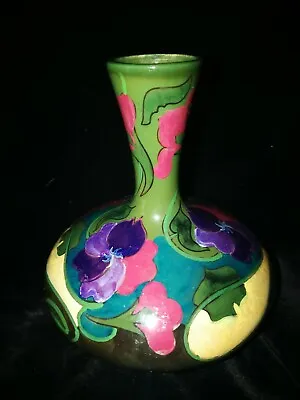 Buy Gorgeous, Art Nouveau Original, Colourful Gouda, Zuid, Fully Marked Vase • 80£