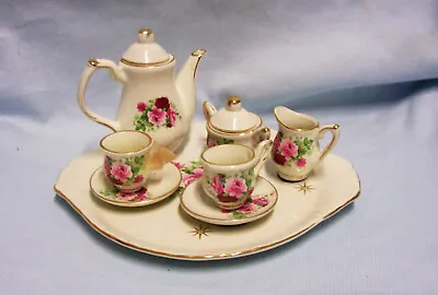 Buy TEASET Collectible 10 Pc Chinacraft London Teaset With Roses Gold Trim (A2) • 15.38£