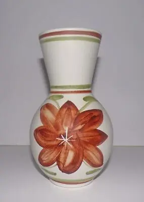 Buy Cinque Ports Pottery The Monastery Rye 7½” Vase With Stylised Floral Design • 5.55£