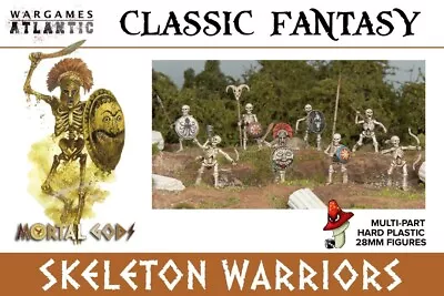 Buy Classic Fantasy Skeleton Warriors Wargames Atlantic 28mm 1/56 1 Sprue Unboxed  • 6.99£