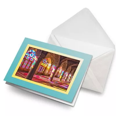 Buy Greeting Card Stained Glass Windows Shiraz Iran #52137 • 3.99£