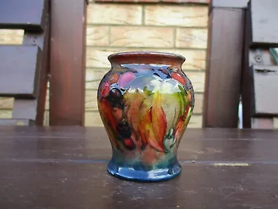 Buy Moorcroft Pottery  Flambe Leaf & Berry Pattern Vase #1 • 220£