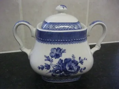 Buy Rare Vintage Old Willow English Ironstone Tableware, Sugar Bowl With Lid VGC • 11.99£