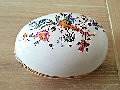 Buy Hammersley Egg Shaped Bird Pattern Trinket Box Fine Bone China. Exellent Cond. • 13£