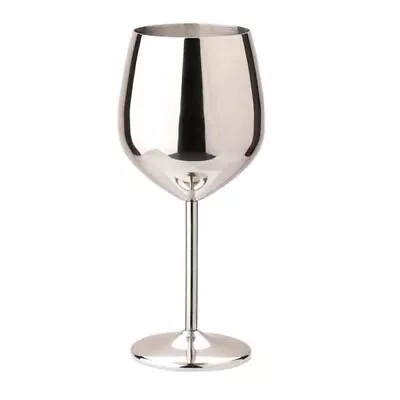 Buy Stainless Steel Champagne Cup Wine Glass Cocktail Glass Metal Wine Glass Goblet • 10.89£