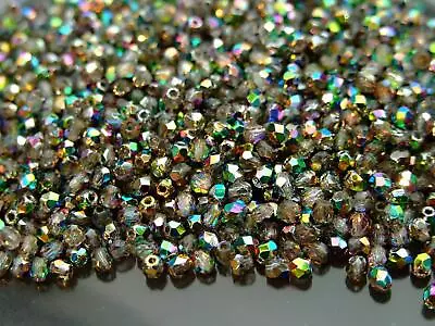 Buy 120+ Pieces Czech Glass 3mm Fire Polished Facelet Beads Jewelry Making 80 Colors • 3.10£