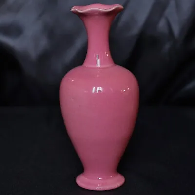 Buy Bretby Art Pottery Pink Glazed Ceramic Posy Flared Rim Vase 989A, C.1920's • 19.50£