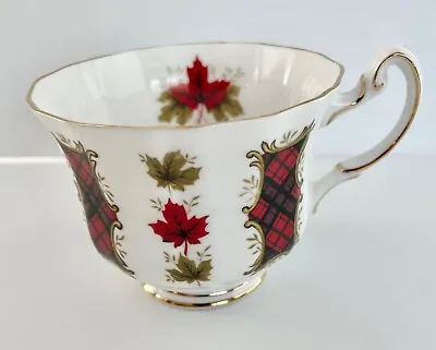 Buy Vintage Royal Adderley Bone China Tea Cup Maple Leaf Tartan England EUC • 7.67£