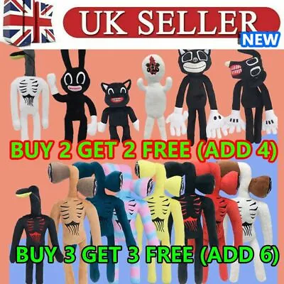 Buy Cartoon Siren Head Plush Toy Animal Stuffed Doll Black Cat Kiad Birthday Gift • 4.64£