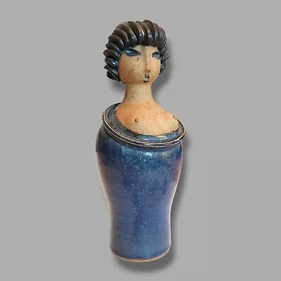 Buy MCM Danish Jacob Bang Studio Ceramic Pottery Woman Figural Vase Boobs Out • 62.59£