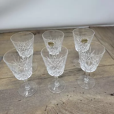 Buy Set Of 6 Cristal D’Arques Lead Crystal Glasses Vintage 24% • 11.99£
