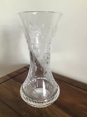 Buy Bohemian Czech Crystal Glass Vase • 29.90£