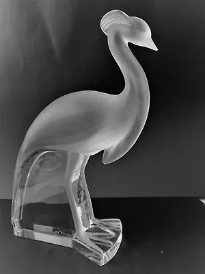 Buy Stunning Lalique Frosted & Clear Crystal LOUISIANE 14  Crane Figure #11642 • 1,143.86£