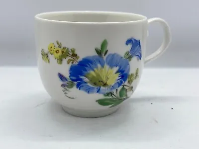 Buy Meissen Cup NO Saucer - Blue Morning Glory/Dresden Flower 1860-1924 Mark • 31.90£