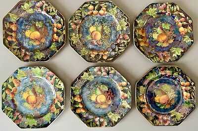 Buy Antique Grimwades Ltd Royal Winton Octagonal Plate Set Of 6, Pattern 7899 • 15£