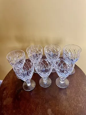 Buy Cut Glass Sherry Glasses, 7 • 5£