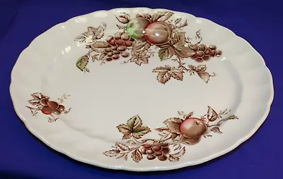 Buy Johnson Brothers Harvest Time Dinnerware Serving Platter Hand Engraved Fruit • 23.89£