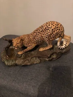 Buy Large Beswick Connoisseur  Cheetah On Rock  Figure #2725 (Vintage, Leopard, • 70£