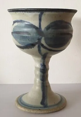 Buy Studio Pottery Alan Caiger Smith Aldermaston Goblet 1987 • 4.99£