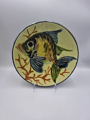 Buy A Large Vintage Puigdemont Hand Made Fish Wall Plate ~ 28cm, Signed. • 45£