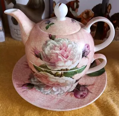 Buy Creative Tops Antique Rose Tea For One Bone China Set • 10£