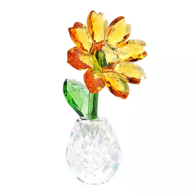 Buy Glass Sunflower Ornament Car Interior Ornament Delicate Beautiful Crystal • 12.49£
