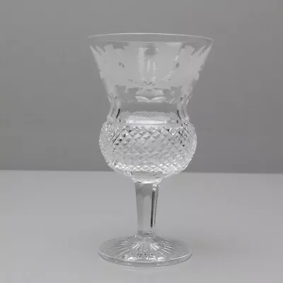 Buy Edinburgh Crystal Thistle Cut White Wine Glass 5 1/4  13.3 Cm Tall 1st Quality • 59.99£