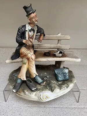 Buy Capodimonte Limited Edition No 176 Collectable Ornament Tramp In Bench  Antiques • 14.99£