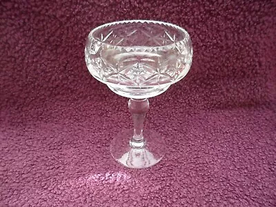 Buy Webb Corbett Crystal Dessert Glass / Champagne Coupe , Excellent Condition. • 17.99£