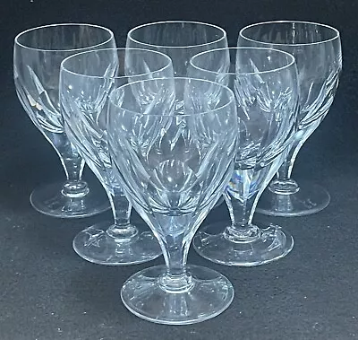 Buy Royal Brierley Crystal - England - Set Of Six Cut Crystal Wine Glasses • 426.93£