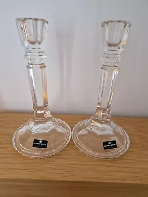 Buy Clear Glass Candle Stick Holders • 5£