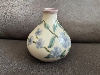Buy Cobridge (Moorcroft) 10cm Blue Floral Vase VGC • 38£