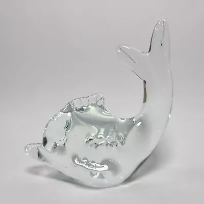 Buy Vintage Handmade Art Glass Dolphin Fish 3.5  Tall Marine Nautical • 7.67£