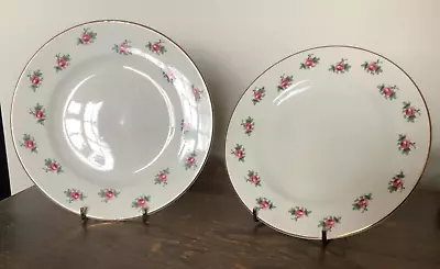 Buy Vintage Bristol China 1960s - Rose Vintage Side Plates X 2 • 8£