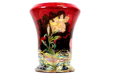 Buy Royal Winton Grimwades Vase Red Lustre Footed Flower Circa 1920s Art Deco • 120£