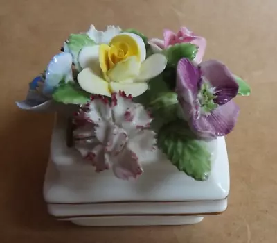 Buy Vintage Royal Doulton Rose Bowl  With Hand Made Painted Flowers • 14.95£