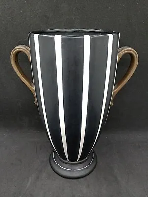 Buy A Brentleigh Ware Brummell Ware Trophy Vase Black & White Art Deco 1930/40's • 40£