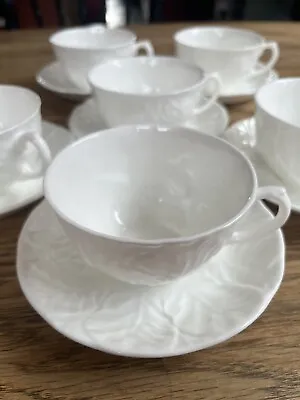 Buy WEDGWOOD COUNTRYWARE White 6x Cups + Saucers C1970-2006 • 18.07£
