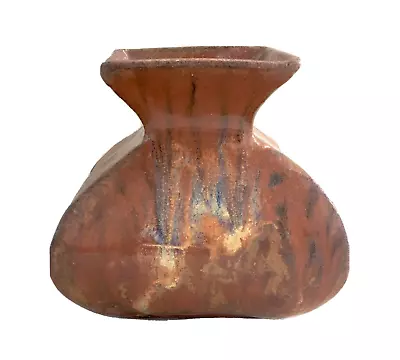 Buy Vintage 4-3/8  Studio Art Pottery Slab Vase, Signed Carol K  ?? • 27.85£