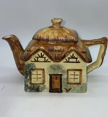 Buy Keele St. Paramount Pottery Thatched Roof Cottage Teapot Made In England VGC • 17.29£