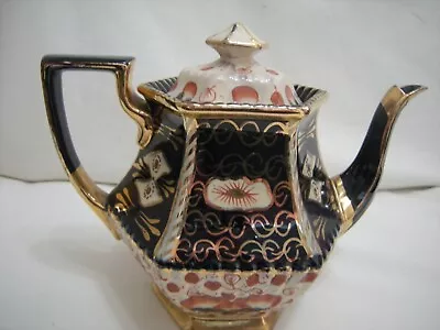 Buy Victorian Antique  Gaudy Welsh Imari Tea Pot.(a/f) • 14.99£