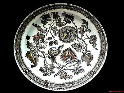 Buy Ridgway Jacobean Staffordshire Brown Multi Colour Ironstone 10 Inch Plate C1972  • 8.99£