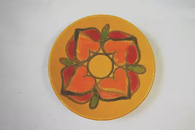 Buy Poole Pottery Delphis Yellow Pin Dish - Orange Hearts – 12.5cm Wide - Good Cond • 18£