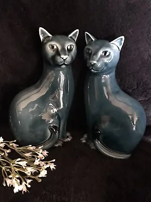 Buy Pair Of Poole Pottery Cats • 35£