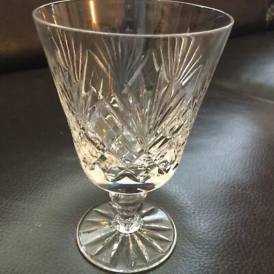 Buy Royal Doulton Crystal Juno Water Smaller Wine Goblet Signed Lovely • 9.99£