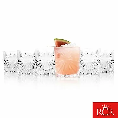 Buy RCR Short Whisky Tumblers Drinking Glasses 6x Traditional 320ml Oasis Crystal • 19.99£