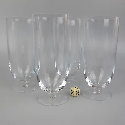 Buy Footed Water Glasses Rummers Highball Tumblers. Thin Crystal. 6.25  Tall. 350ml • 15.99£